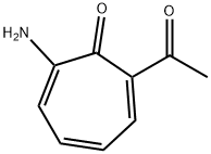 2,4,6-Cycloheptatrien-1-one, 2-acetyl-7-amino- (9CI) Structure