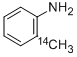 2-TOLUIDINE [METHYL-14C] Structure