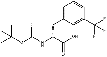 BOC-D-3-Trifluoromethylphe  Structure