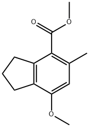 1H-Indene-4-carboxylicacid,2,3-dihydro-7-methoxy-5-methyl-,methylester(9CI) 구조식 이미지