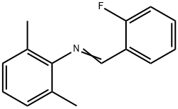 벤젠아민,N-[(2-플루오로페닐)메틸렌]-2,6-디메틸-(9CI) 구조식 이미지