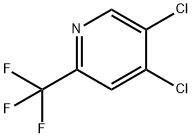 Pyridine, 4,5-dichloro-2-(trifluoromethyl)- Structure