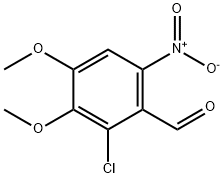 2-클로로-3,4-디메톡시-6-니트로벤잘데하이드 구조식 이미지