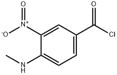 C3-니트로-4-메틸아미노-벤조일클로라이드 구조식 이미지