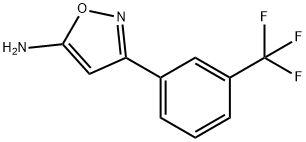 3-(3-TRIFLUOROMETHYL-PHENYL)-ISOXAZOL-5-YLAMINE 구조식 이미지