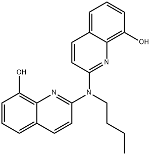 N-BUTYL-2,2'-IMINO-BIS(8-HYDROXYQUINOLINE) Structure