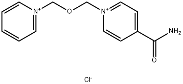 1-(((4-(아미노카르보닐)피리디니오)메톡시)메틸)피리디늄디클로라이드 구조식 이미지
