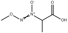 Propanoic acid, 2-(methoxy-NNO-azoxy)- (9CI) 구조식 이미지