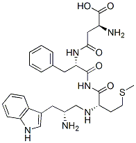 (2S)-2-amino-3-[[(1S)-1-[[(2S)-2-[[(2S)-2-amino-3-(1H-indol-3-yl)propa noyl]amino]-4-methylsulfanyl-butanoyl]carbamoyl]-2-phenyl-ethyl]carbam oyl]propanoic acid Structure