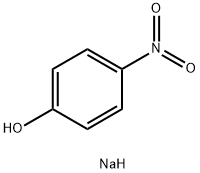 4-니트로페놀소다염(2수화물) 구조식 이미지