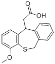 4-Methoxy-6,11-dihydrodibenzo(b,e)thiepin-11-acetic acid 구조식 이미지