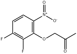 2-Acetonyloxy-3,4-difluoro nitrobenzene Structure