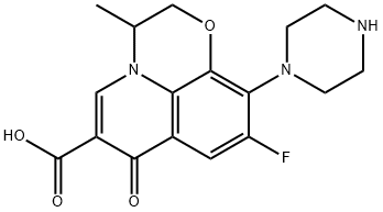 OFLOXACIN RELATED COMPOUND A (25 MG) ((RS)-9-FLUORO-2,3-DIHYDRO-3-METHYL-7-OXO-10-(PIPERA-ZIN-1 -YL)-7H-PYRIDO[1,2,3-DE]-1,4-BENZOXAZINE-6-CARBOXYLIC ACID) Structure