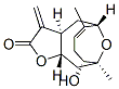 [3aR,5S,9R,10S,11aS]-3a,4,5,8,9,10,11,11a-Octahydro-9-hydroxy-6,10-dimethyl-3-methylene-5,10-epoxycyclodeca[b]furan-2(3H)-one Structure
