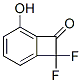 Bicyclo[4.2.0]octa-1,3,5-trien-7-one,  8,8-difluoro-5-hydroxy- Structure