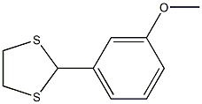 1,3-DITHIOLANE,2-(m-메톡시페닐)- 구조식 이미지