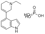 1H-Indole, 4-(1-ethyl-1,2,5,6-tetrahydro-3-pyridinyl)-, phosphate (1:1 ) Structure