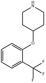 4-[2-(트리플루오로메틸)페녹시]피페리딘 구조식 이미지