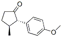 Cyclopentanone, 2-(4-methoxyphenyl)-3-methyl-, (2S,3S)- (9CI) Structure