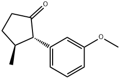 시클로펜타논,2-(3-메톡시페닐)-3-메틸-,(2S,3S)-(9CI) 구조식 이미지