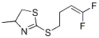 Thiazole, 2-[(4,4-difluoro-3-butenyl)thio]-4,5-dihydro-4-methyl- (9CI) Structure
