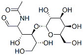 N-[(2R,3R,4R,5R)-3,5,6-trihydroxy-1-oxo-4-[(2R,3R,4S,5R,6R)-3,4,5-trihydroxy-6-(hydroxymethyl)oxan-2-yl]oxy-hexan-2-yl]acetamide 구조식 이미지