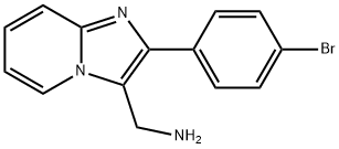 (2-(4-BROMOPHENYL)IMIDAZO[1,2-A]PYRIDIN-3-YL)METHANAMINE Structure
