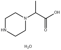 2-(Piperazin-1-yl)propionic acid dihydrate 구조식 이미지