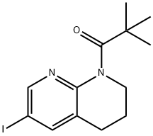 1-(6-IODO-3,4-DIHYDRO-2H-[1,8]NAPHTHYRIDIN-1-YL)-2,2-DIMETHYL-PROPAN-1-ONE 구조식 이미지