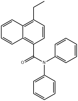 4-에틸-N,N-디페닐-1-나프탈렌카르복사미드 구조식 이미지