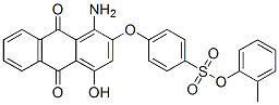 o-tolyl p-[(1-amino-9,10-dihydro-4-hydroxy-9,10-dioxo-2-anthryl)oxy]benzenesulphonate 구조식 이미지