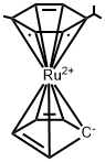 CYCLOPENTADIENYL(P-CYMENE)RUTHENIUM (II) HEXAFLUOROPHOSPHATE 구조식 이미지
