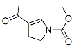 1H-Pyrrole-1-carboxylic acid, 4-acetyl-2,3-dihydro-, methyl ester (9CI) 구조식 이미지