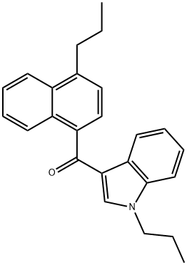 (1-Propyl-1H-indol-3-yl)(4-propyl-naphthalen-1-yl)Methanone 구조식 이미지