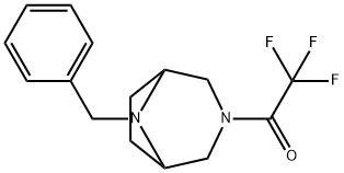 1-(8-benzyl-3,8-diaza-bicyclo[3.2.1]octan-3-yl)-2,2,2-trifluoroethanone 구조식 이미지