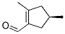 1-Cyclopentene-1-carboxaldehyde, 2,4-dimethyl-, (R)- (9CI) Structure