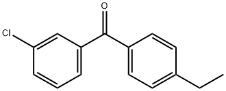 3-CHLORO-4'-ETHYLBENZOPHENONE Structure