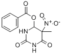 4-Benzoyloxy-5-nitro-4,5-dihydrothymine 구조식 이미지