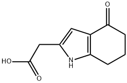 1H-Indole-2-acetic acid, 4,5,6,7-tetrahydro-4-oxo- Structure