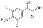 (4-아미노-3,5-디클로로페닐)글리콜산 구조식 이미지