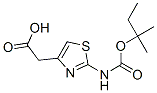 4-Thiazoleacetic  acid,  2-[[(1,1-dimethylpropoxy)carbonyl]amino]- Structure