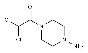 1-Piperazinamine, 4-(dichloroacetyl)- (9CI) 구조식 이미지