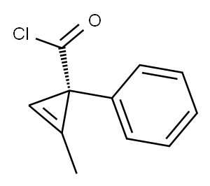 2-Cyclopropene-1-carbonylchloride,2-methyl-1-phenyl-,(S)-(9CI) 구조식 이미지
