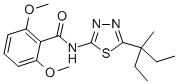 N-(5-(1-Ethyl-1-methylpropyl)-1,3,4-thiadiazol-2-yl)-2,6-dimethoxybenz amide Structure