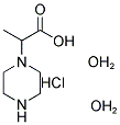 RAC 2-(PIPERAZIN-1-YL)-PROPIONIC ACID 2 H2O 구조식 이미지
