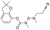 (2,2-디메틸-3H-벤조푸란-7-일)N-(2-시아노에틸-메틸-아미노)술파니XNUMXN-메틸-카르바메이트 구조식 이미지