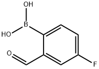 (4-FLUORO-2-FORMYLPHENYL)BORONIC ACID Structure