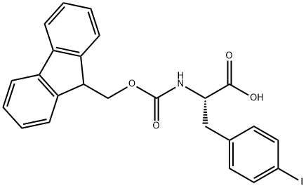 Fmoc-L-4-Iodophenylalanine 구조식 이미지