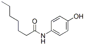N-(4-hydroxyphenyl)heptan-1-amide 구조식 이미지