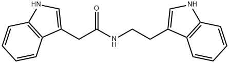 N-2-(indol-3-yl)ethyl-indole-3-acetamide 구조식 이미지